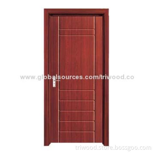 Interior Steel Wooden Door with Wood Core and Natural Wood-like Painted Steel Panel